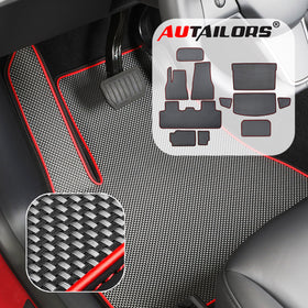 2021 7-Seat Tesla Model Y Floor Mats Newly Revised After June (Include June)-Long Range(3PC/11PC)