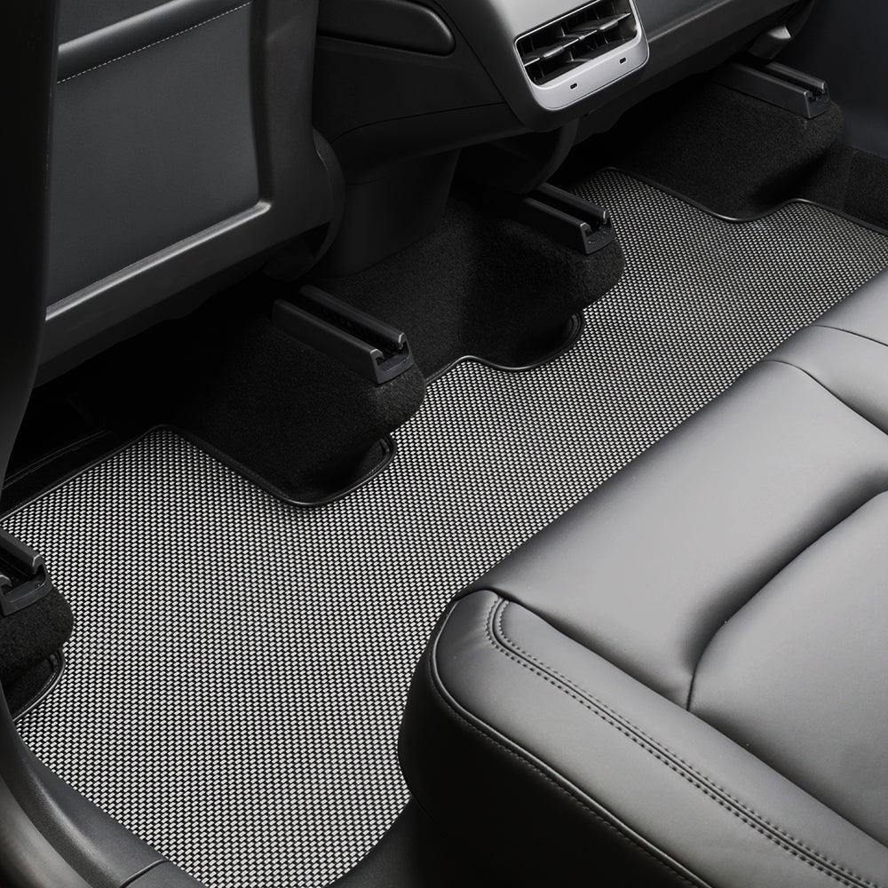 2021 5-Seat Tesla Y Floor Mats Newly Revised After June (Include June) -Performance(3/8/9/Trunk)