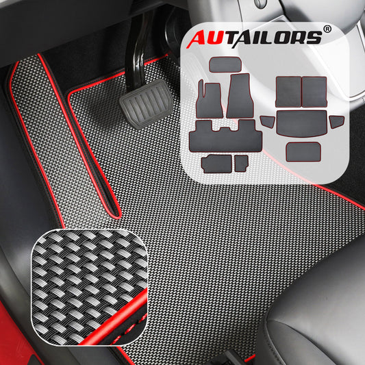 2023 7-Seat Tesla Model Y Floor Mats-Long Range(3PC/11PC/12PC)