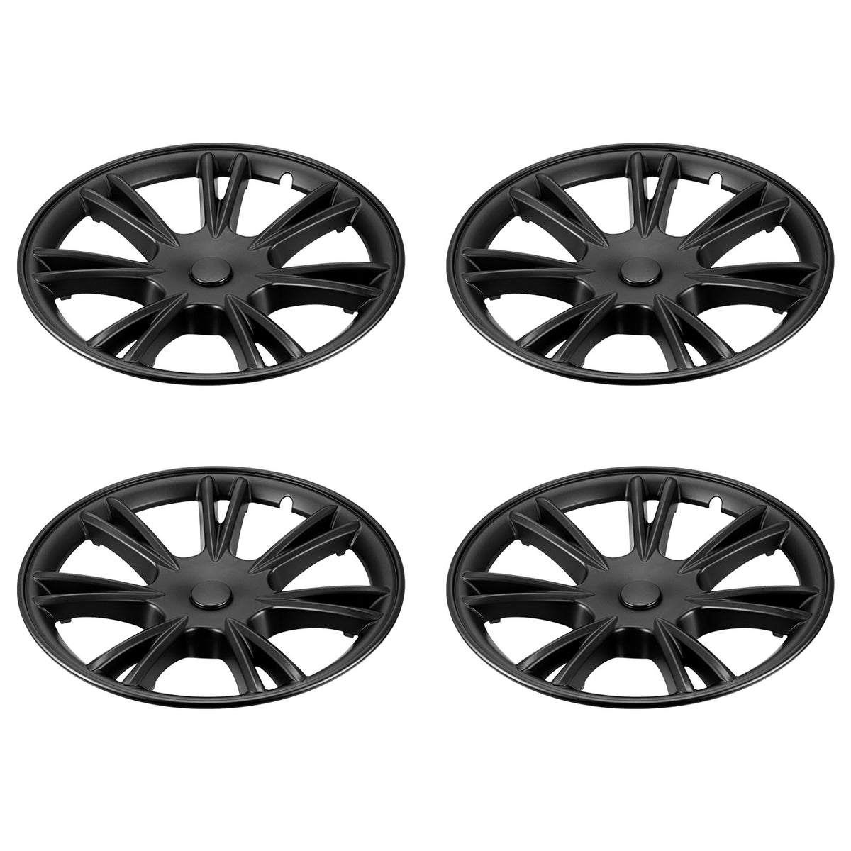 4PC Black 19-Inch Hub Caps Replacement Wheel Covers fits 2021 2022 Tesla Model Y