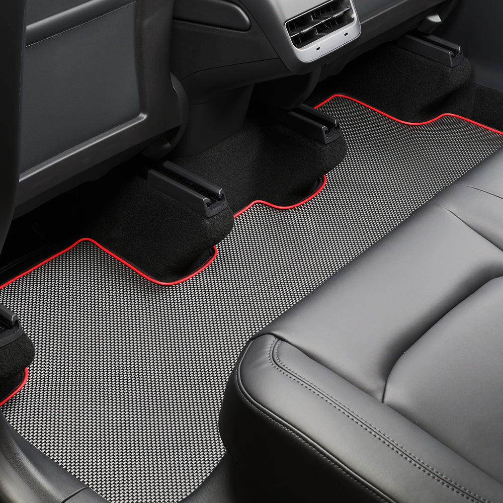 2021 5-Seat Tesla Y Floor Mats Newly Revised After June (Include June) -Performance(3/8/9/Trunk)